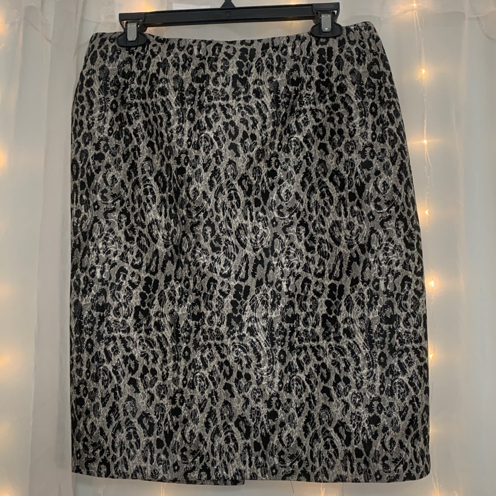 Leopard Print Pencil Skirt